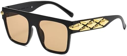 

Солнцезащитные очки 2027 года для женщин и мужчин, прямоугольные солнцезащитные очки, винтажные женские очки для активного отдыха с защитой от УФ-излучения UV400 MTZJH, 3