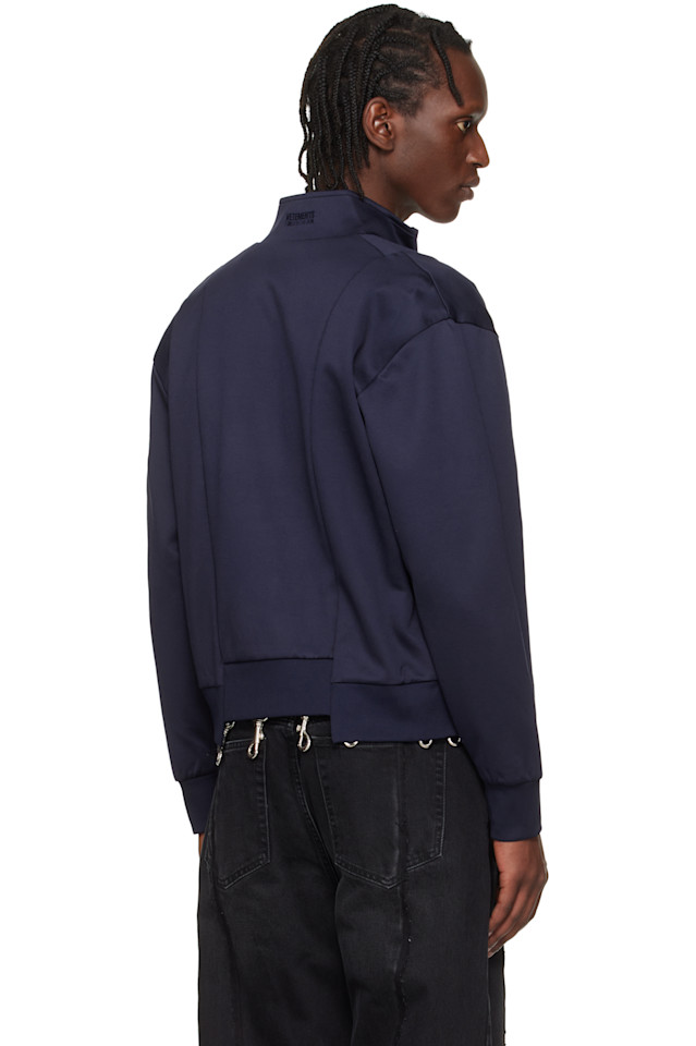 Спортивная куртка Cut-Up на молнии Vetements, темно-синий — фото 3