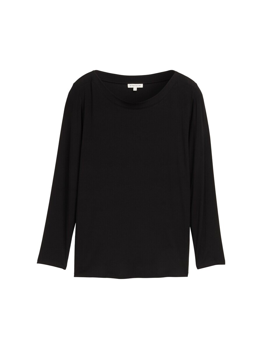 

Лонгслив Tom Tailor Women + Shirt, черный
