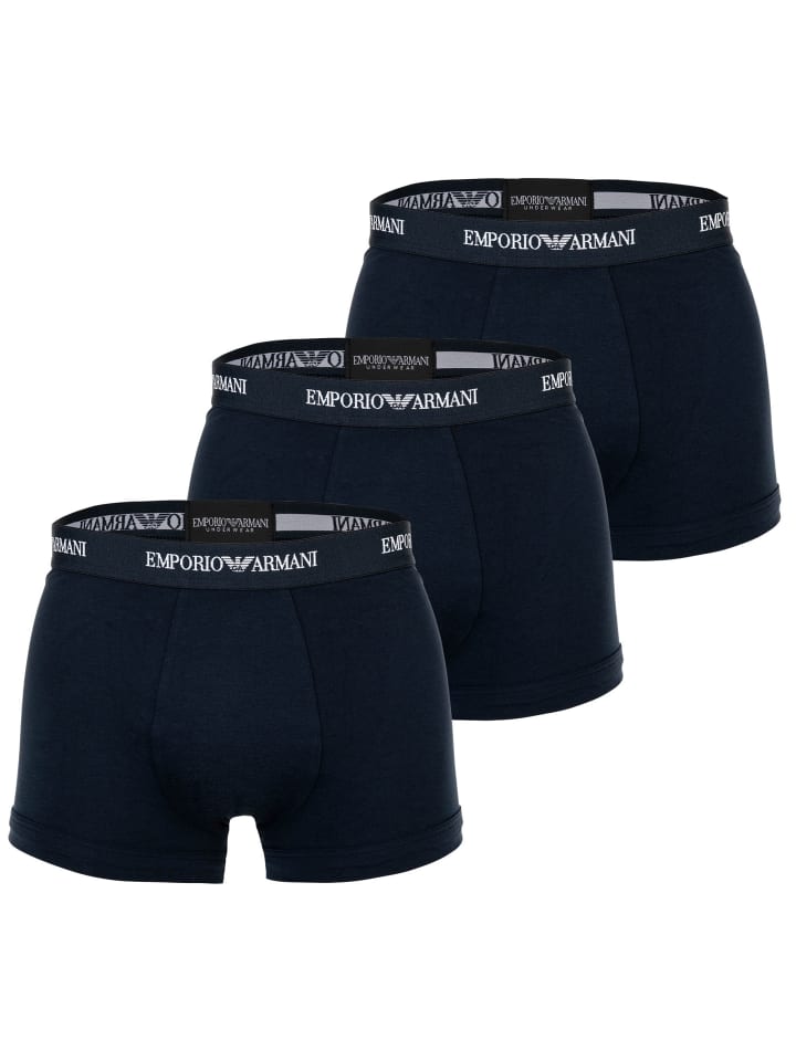 

Emporio Armani Комплект из 3 боксерских трусов синего цвета