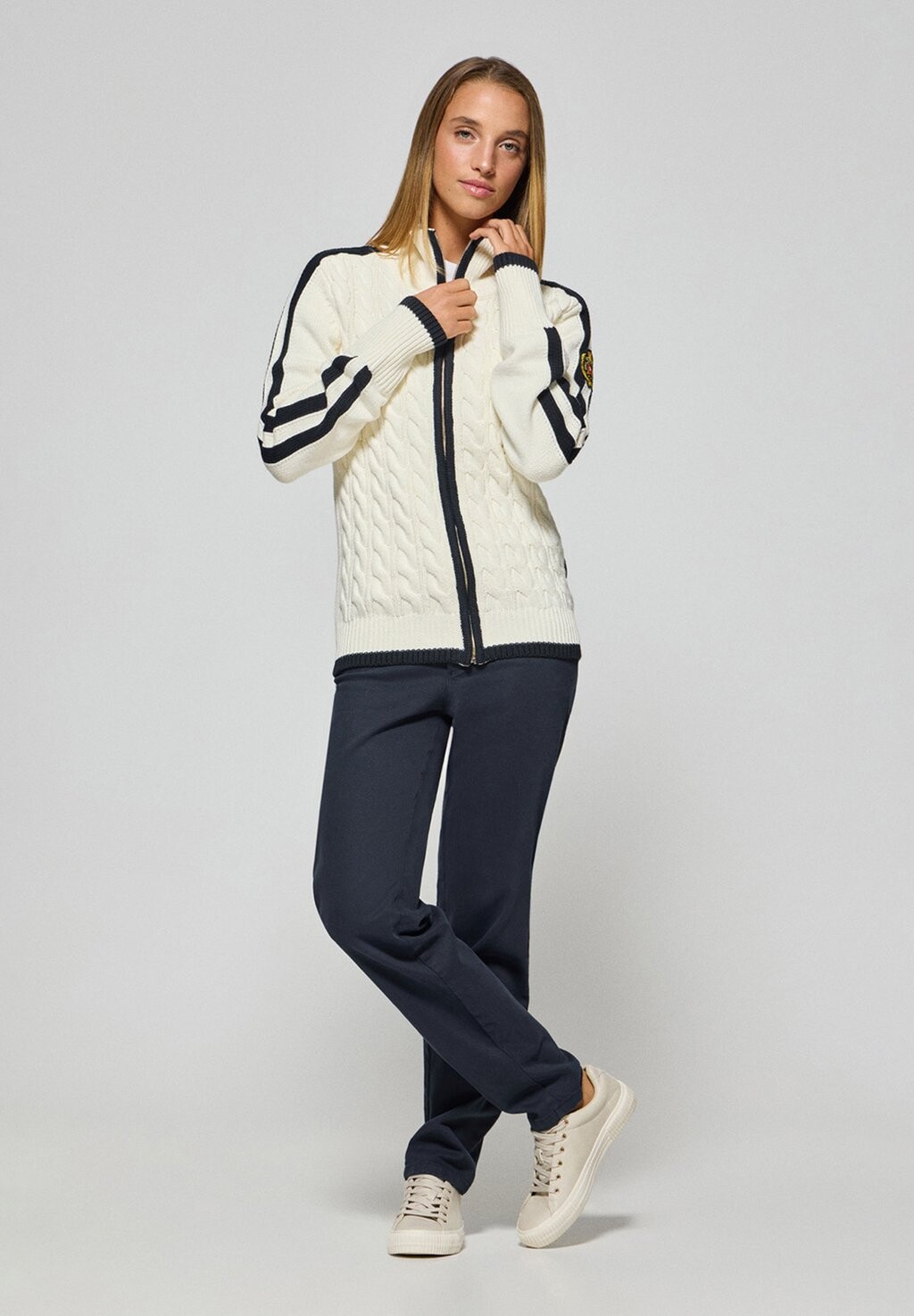 

Кардиган NAUTIC PATCH Polo Club, бежевый