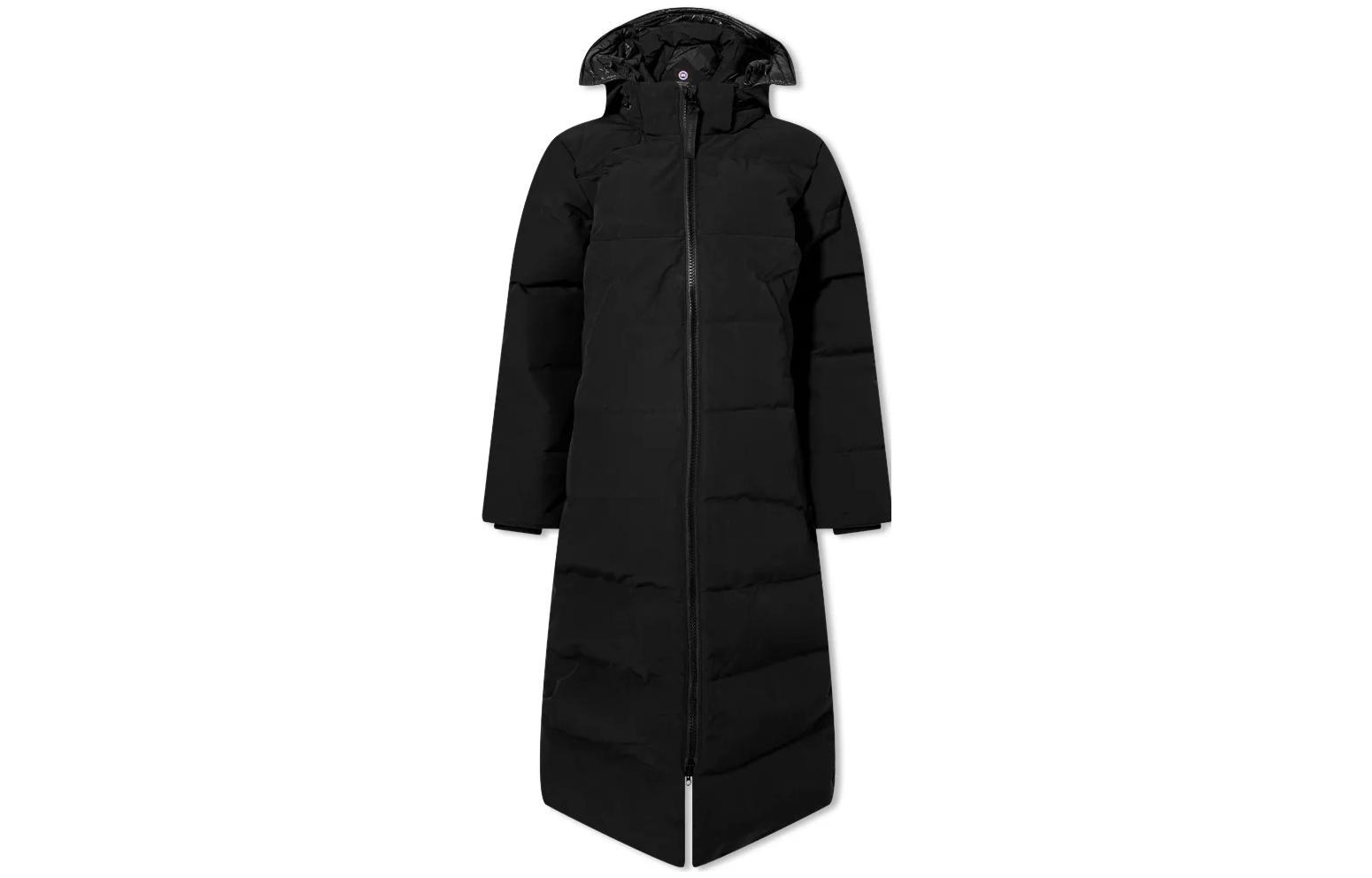 

Длинная стеганая куртка Canada Goose, черный