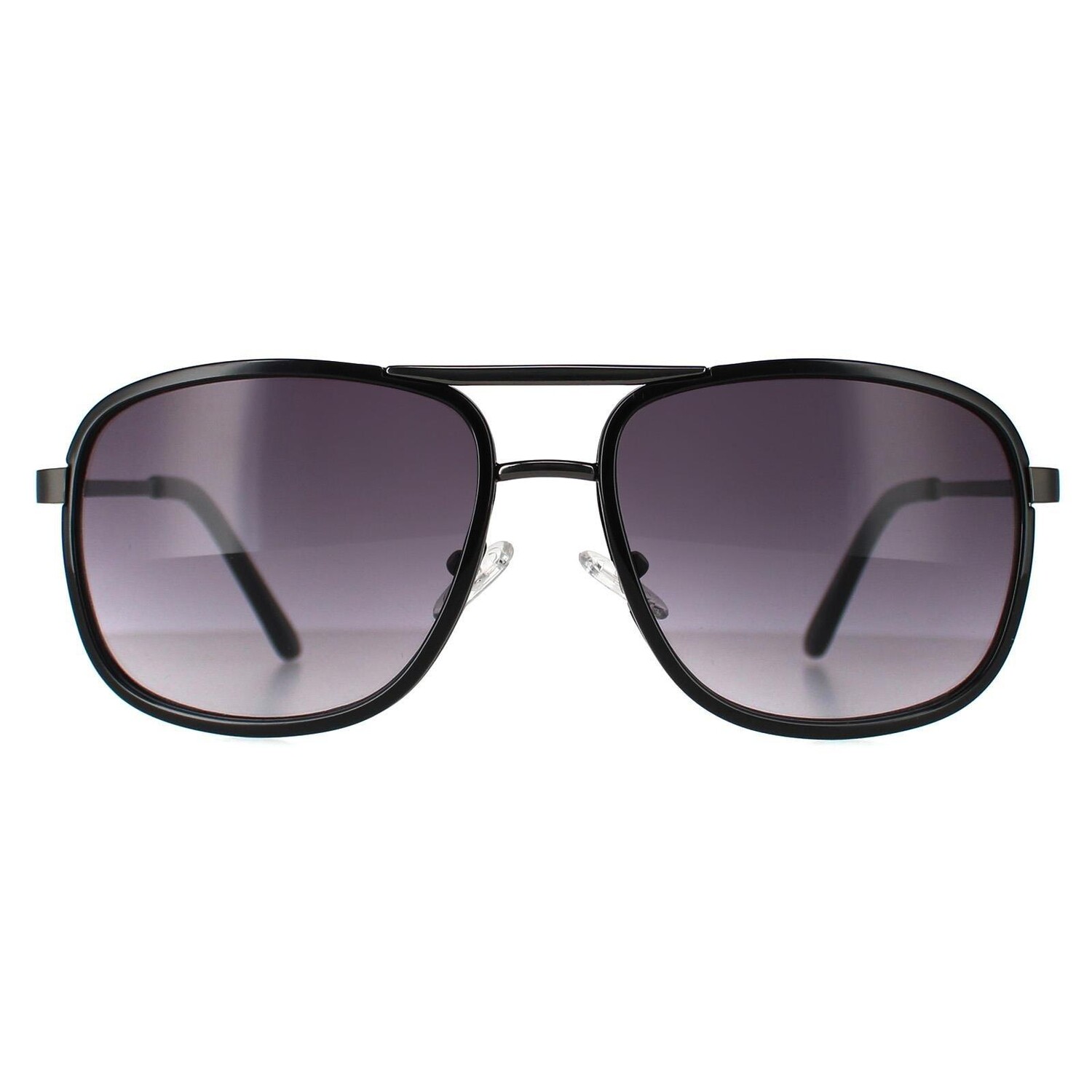 

Авиатор блестящий черный дымчатый градиент GF0216 Guess, черный