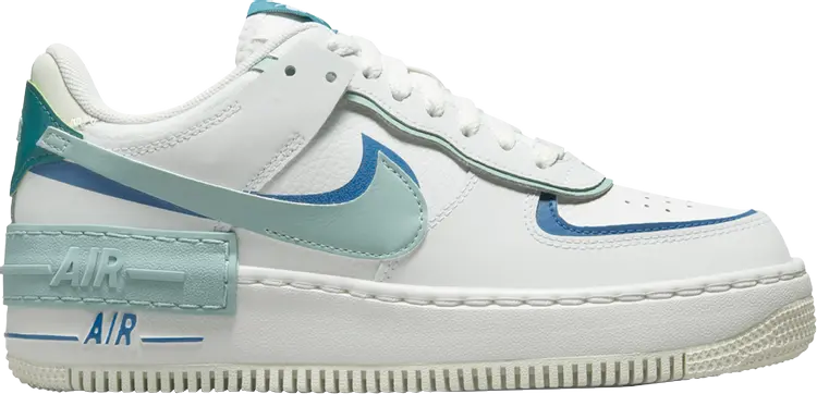 

Кроссовки Wmns Air Force 1 Shadow 'White Industrial Blue Teal', белый