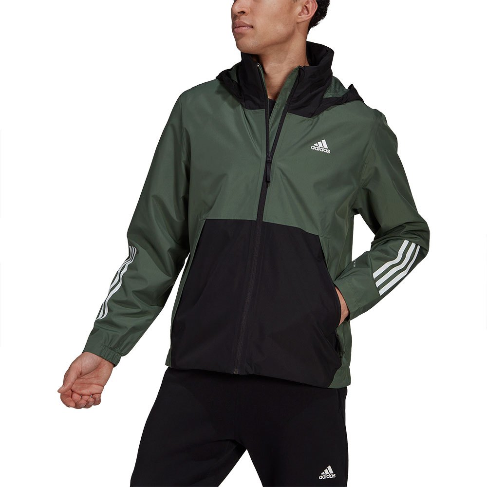 

Куртка adidas Basic 3 Stripes Rain.Rdy, зеленый