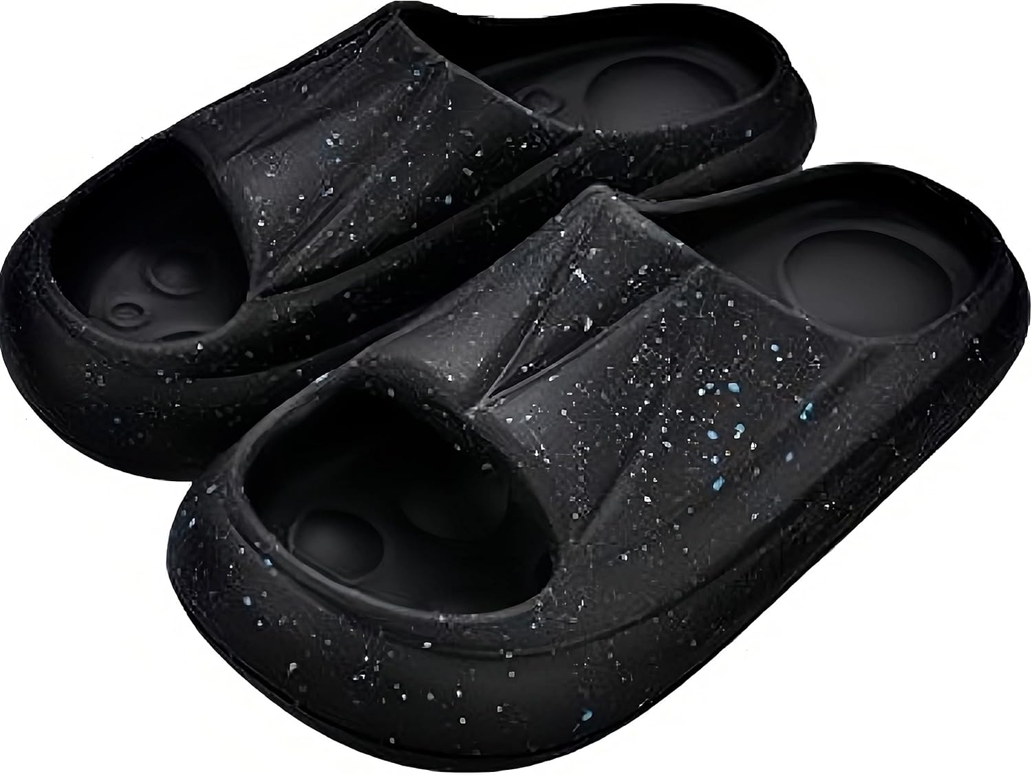 

Забавные шлепанцы с пузырьками из личи, мужские и женские Auraglor, черный