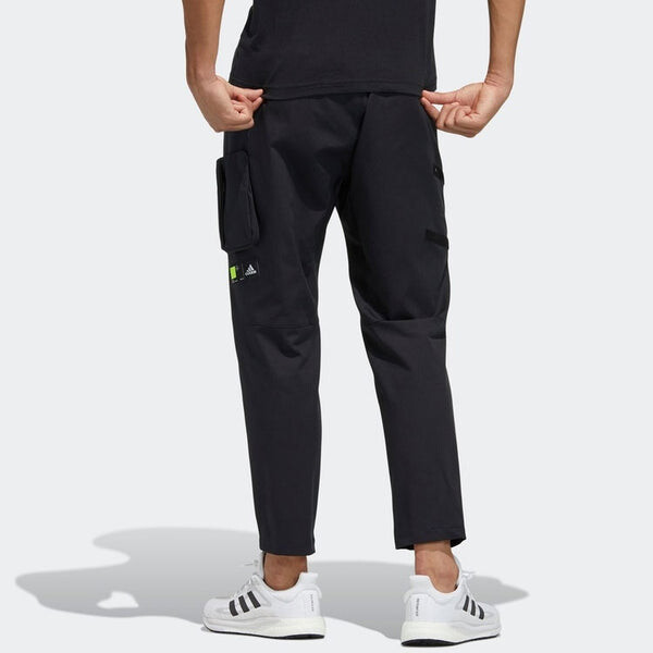 Повседневные брюки th pnt twl cstm плетеные спортивные длинные брюки Adidas, черный — фото 2
