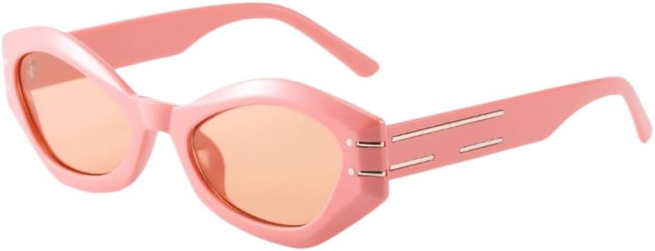 

Солнцезащитные очки «кошачий глаз» в маленькой оправе, модные женские солнцезащитные очки, универсальные очки для активного отдыха с защитой от УФ-излучения UV400 UJNHGQ, Pink Orange