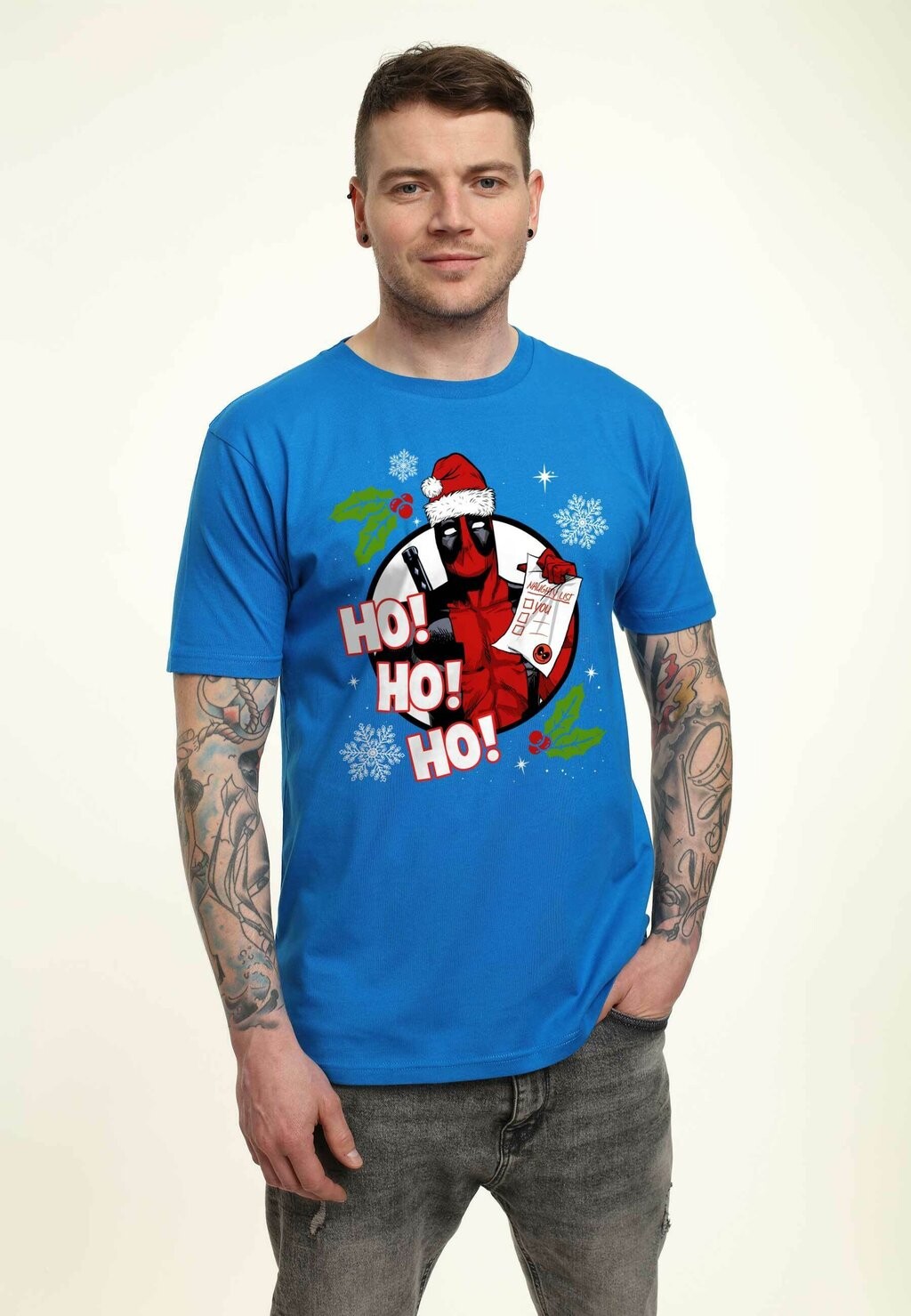 

Футболка с принтом DEADPOOL DEADPOOL LIST UNISEX Marvel, синий