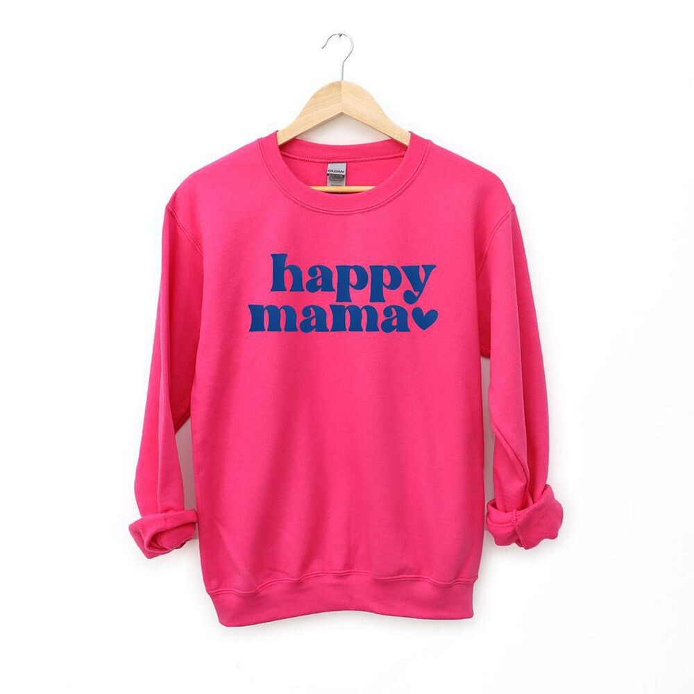 

Толстовка с принтом Happy Mama Puff Simply Sage Market, цвет Raspberry