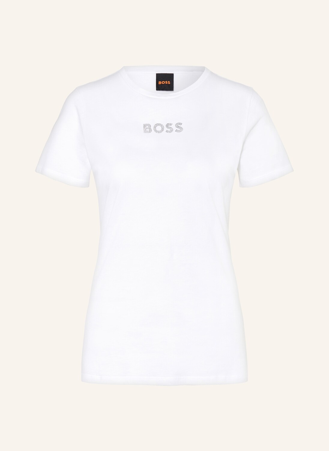

Футболка elaga2 с драгоценными камнями Boss, белый