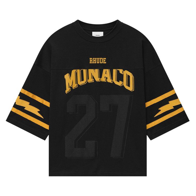 

Джерси Rhude Monaco Football Jersey, Vintage Black/Yellow