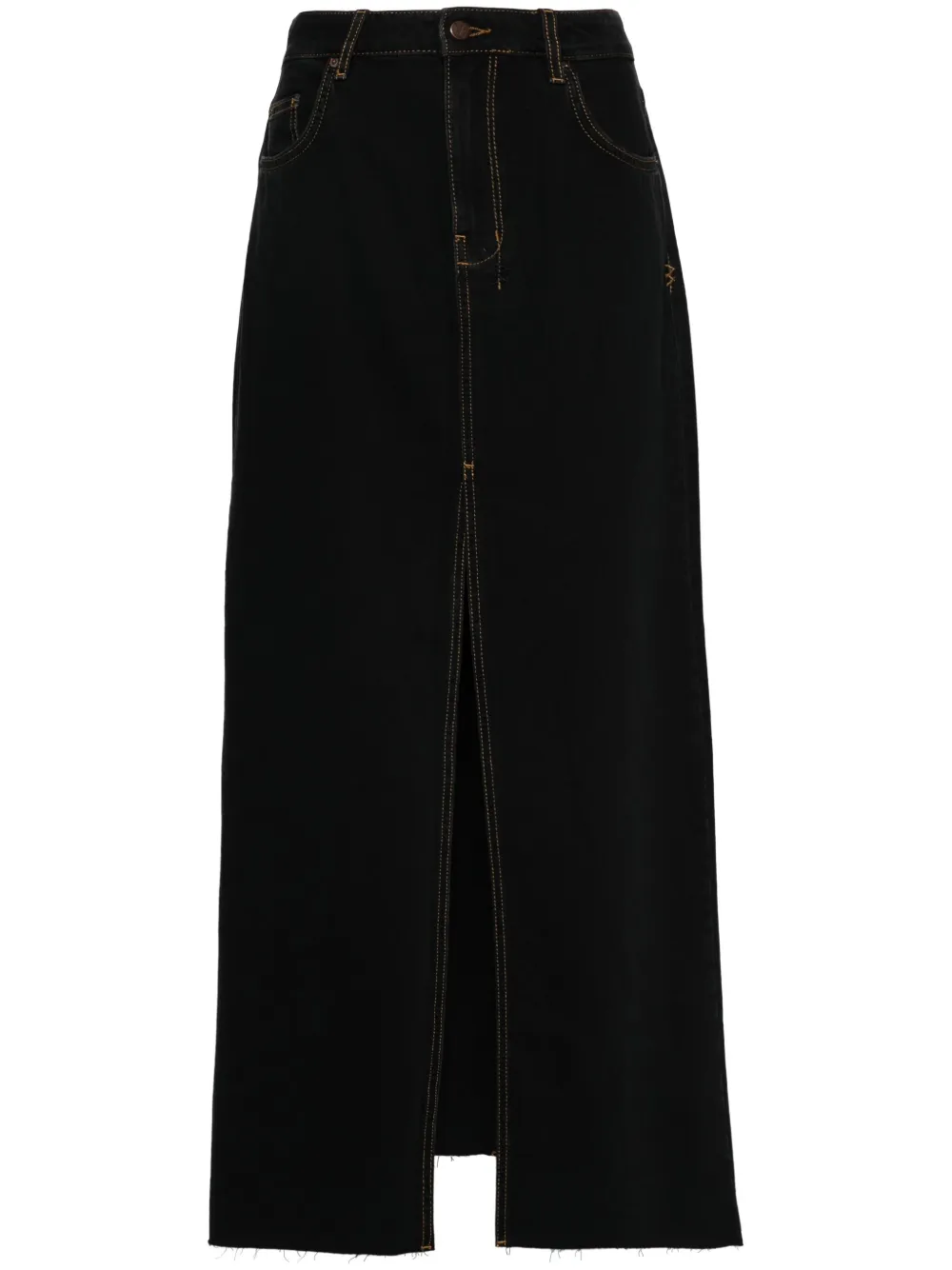 

Джинсовая юбка Kara Maxi Ksubi, черный