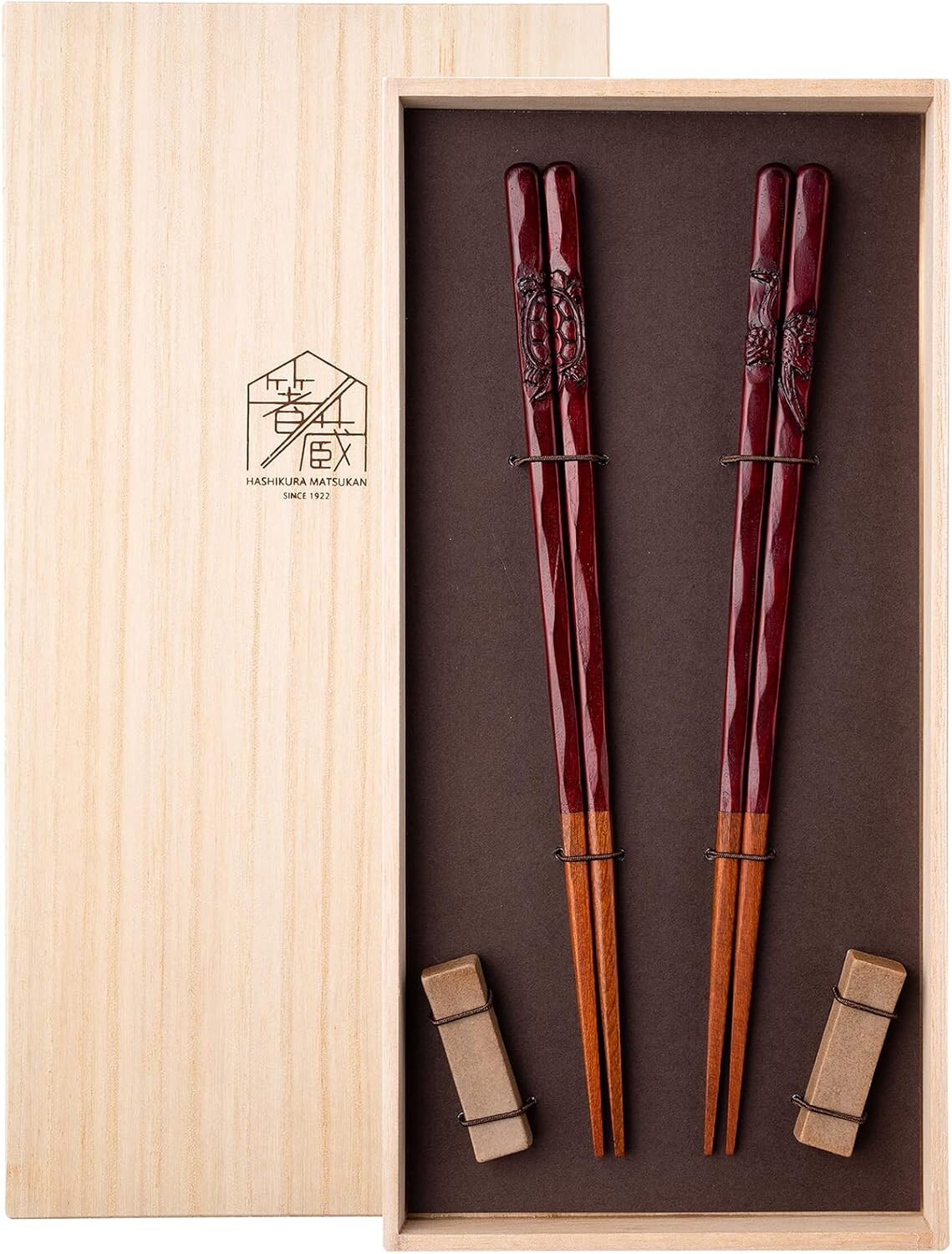 

Hashikura Matsukan S-86168 Палочки для еды для мужа и жены. Набор пар палочек для еды из натурального дерева, Tea