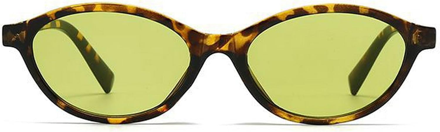 

Сексуальные маленькие овальные солнцезащитные очки для женщин, модные роскошные синие очки с защитой от УФ-излучения UV400, зеленые очки для мужчин, винтажные солнцезащитные очки mincl, Leopard Green