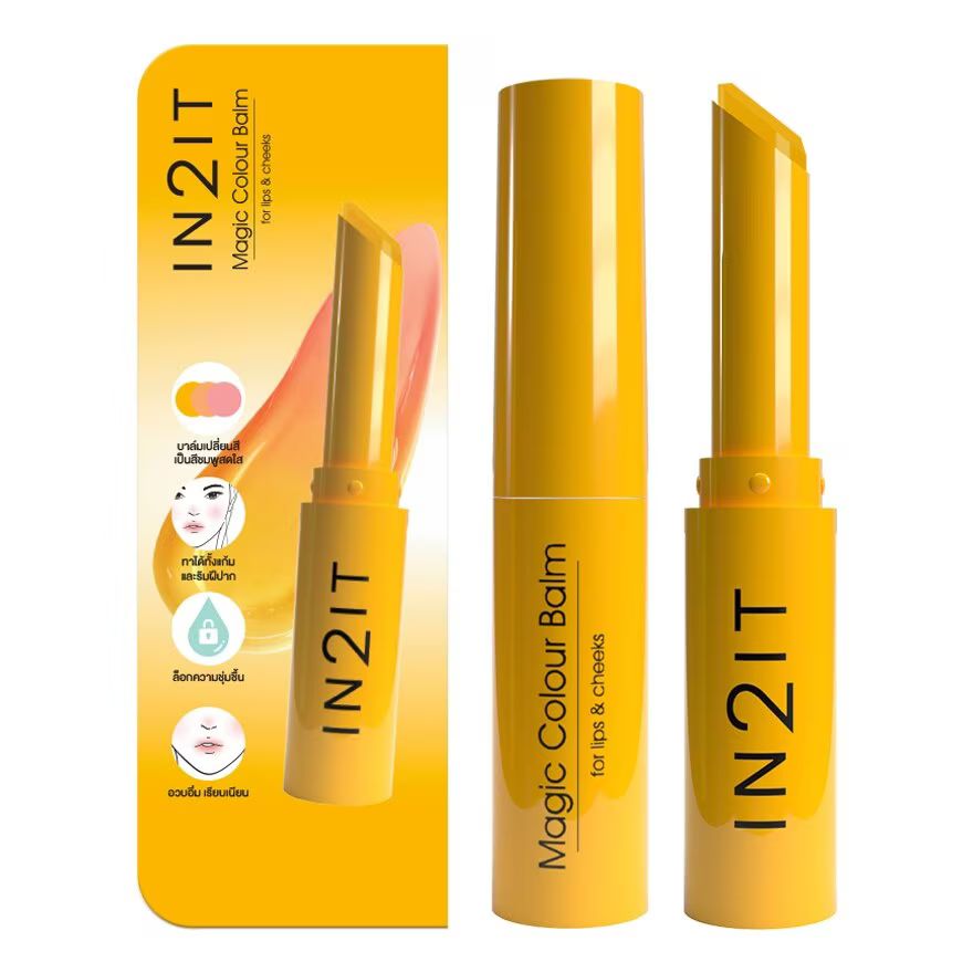 

In 2 It In2It Бальзам для губ Magic Color 1,5г. 02 Желтая вечеринка, YELLOW PARTY