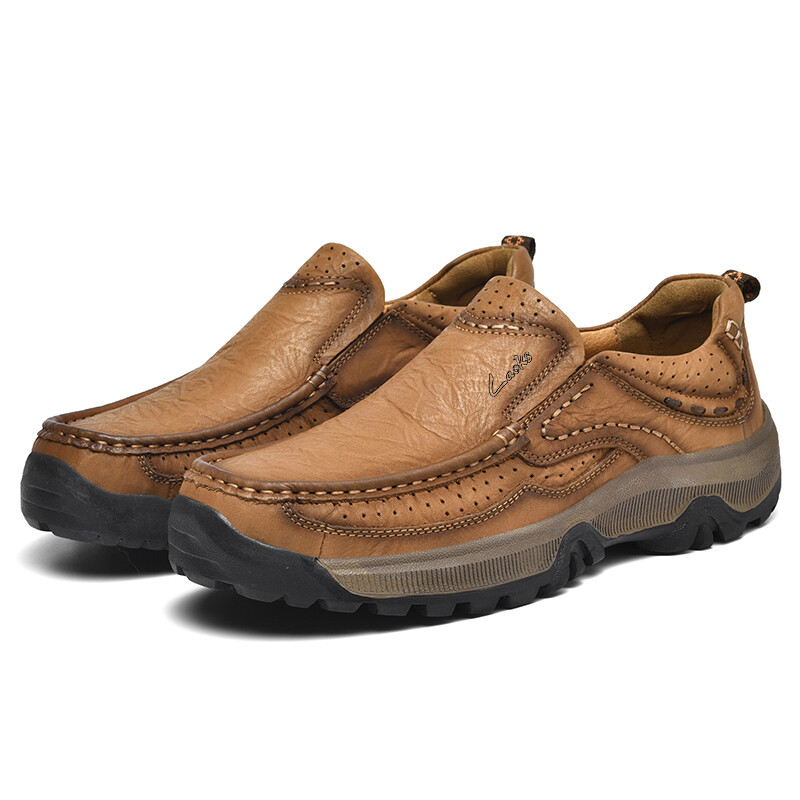Туфли мужские Men"s Casual Men Low-Top Laoks, цвет Light Brown — фото 3