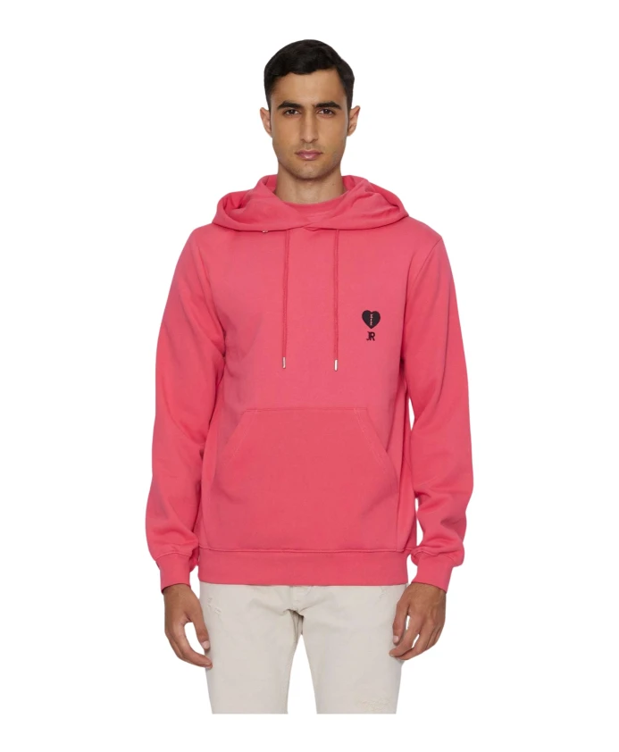 

Худи с длинным рукавом и контрастным логотипом John Richmond, красный