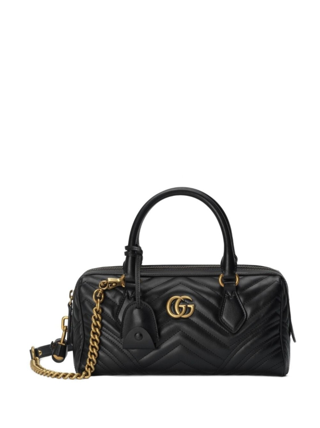 

Маленькая сумка Gucci GG Marmont с верхней ручкой, черный