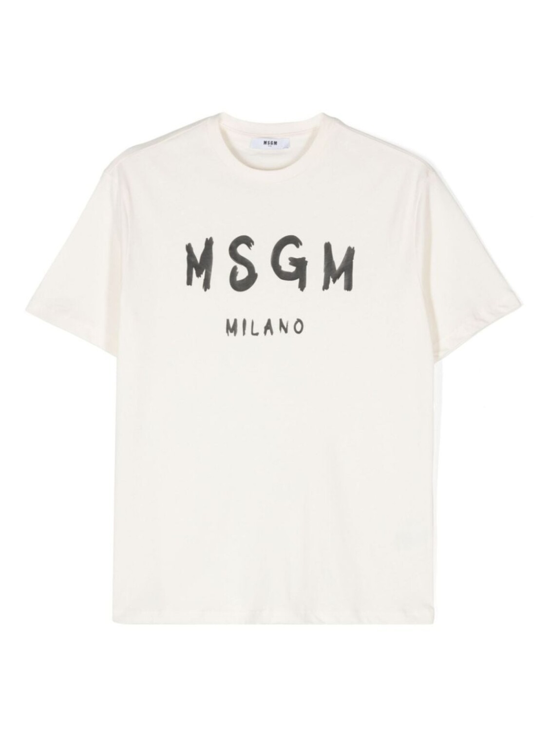 

MSGM Kids футболка с логотипом, нейтральный цвет
