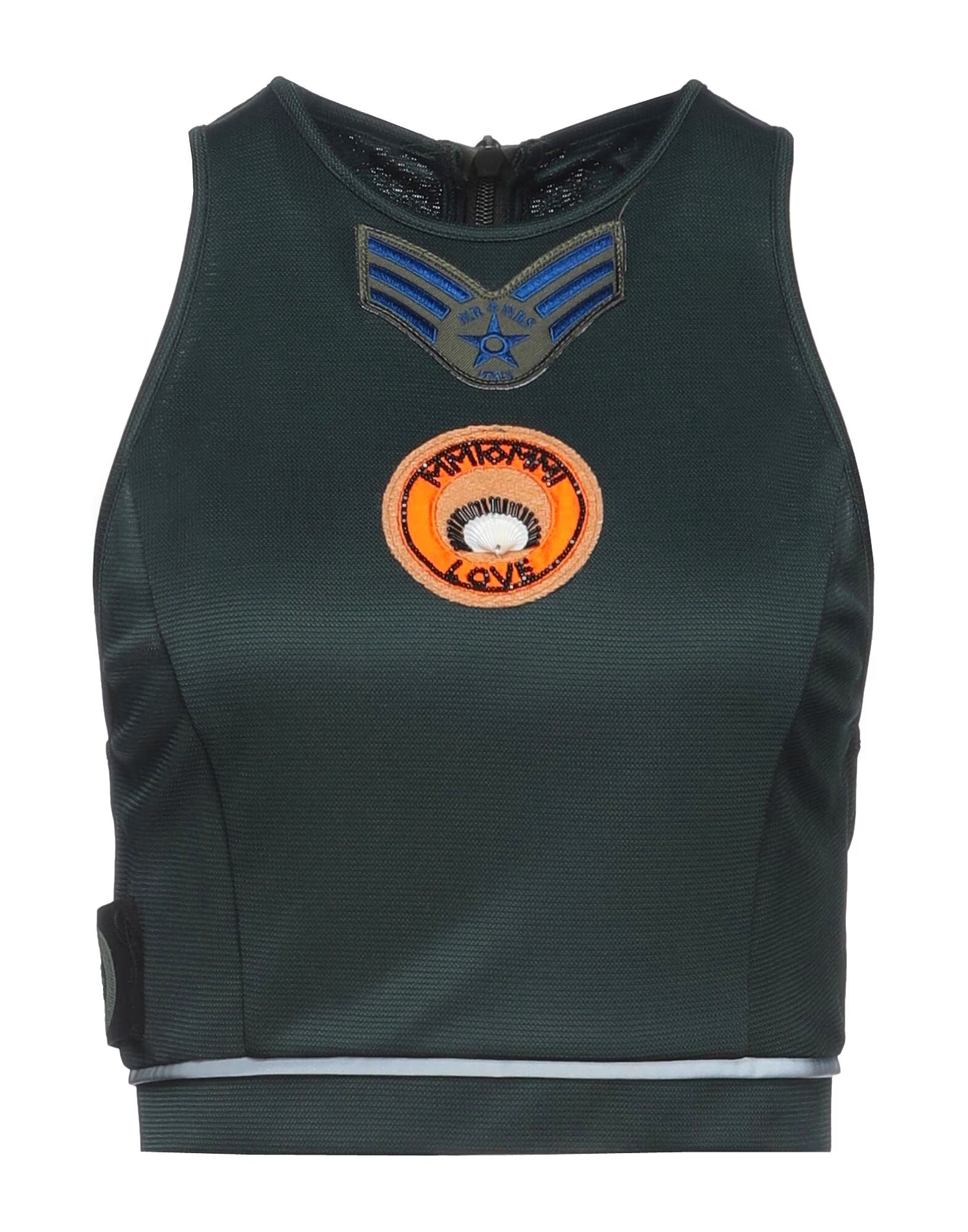 

Кроп-топ Mr & Mrs Italy, темно-зеленый