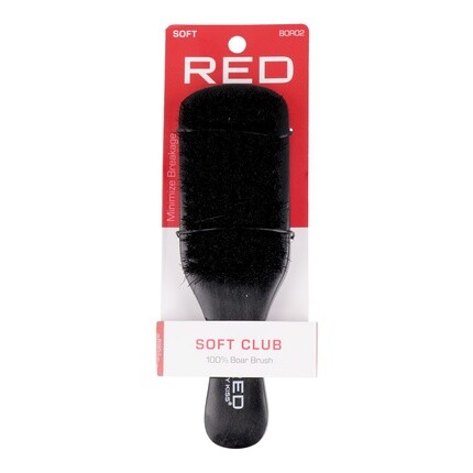 

Professional 100 Boar Soft Club — первоклассная щетка для волос для гладкой укладки Red Kiss