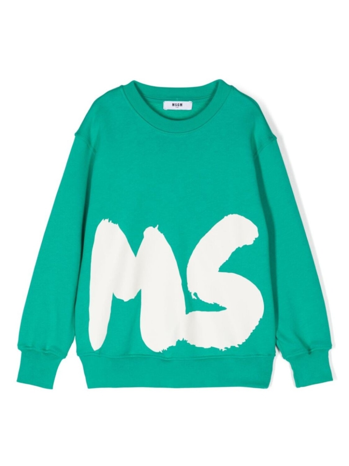 

MSGM Kids толстовка с логотипом, зеленый