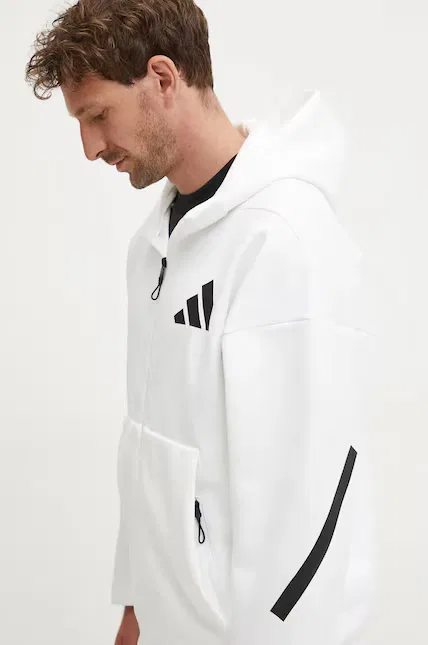 Олимпийка с капюшоном Z.N.E. Adidas, белый — фото 4