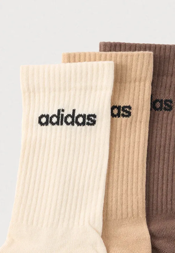 Носки линейные Adidas Performance, 3 пары, коричневый/магический бежевый/землистый — фото 2