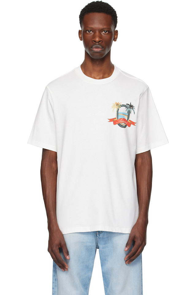 

Футболка Amiri Paradise Amiri, цвет ivory