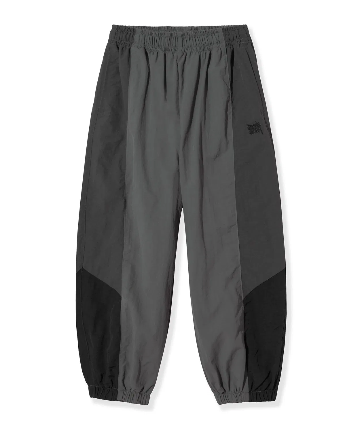 Детские широкие брюки Bb Color Block серые от Brownbreath Kids — фото 2