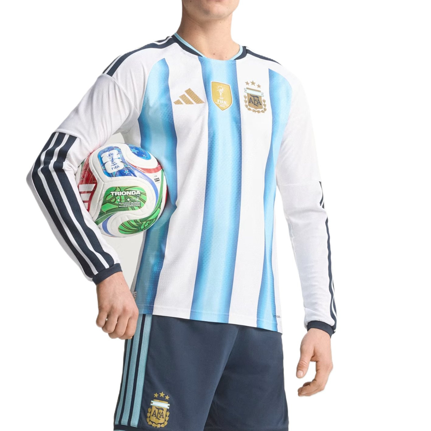Футболка Argentina мужская Adidas, белый/синий — фото 3