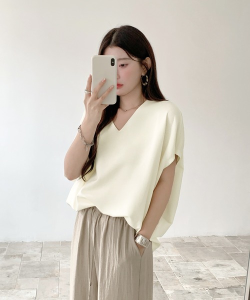 

By LEGNA Футболка с коротким рукавом, кокон, LEGNA, цвет слоновая кость, Бежевый, By LEGNA Футболка с коротким рукавом, кокон, LEGNA, цвет слоновая кость