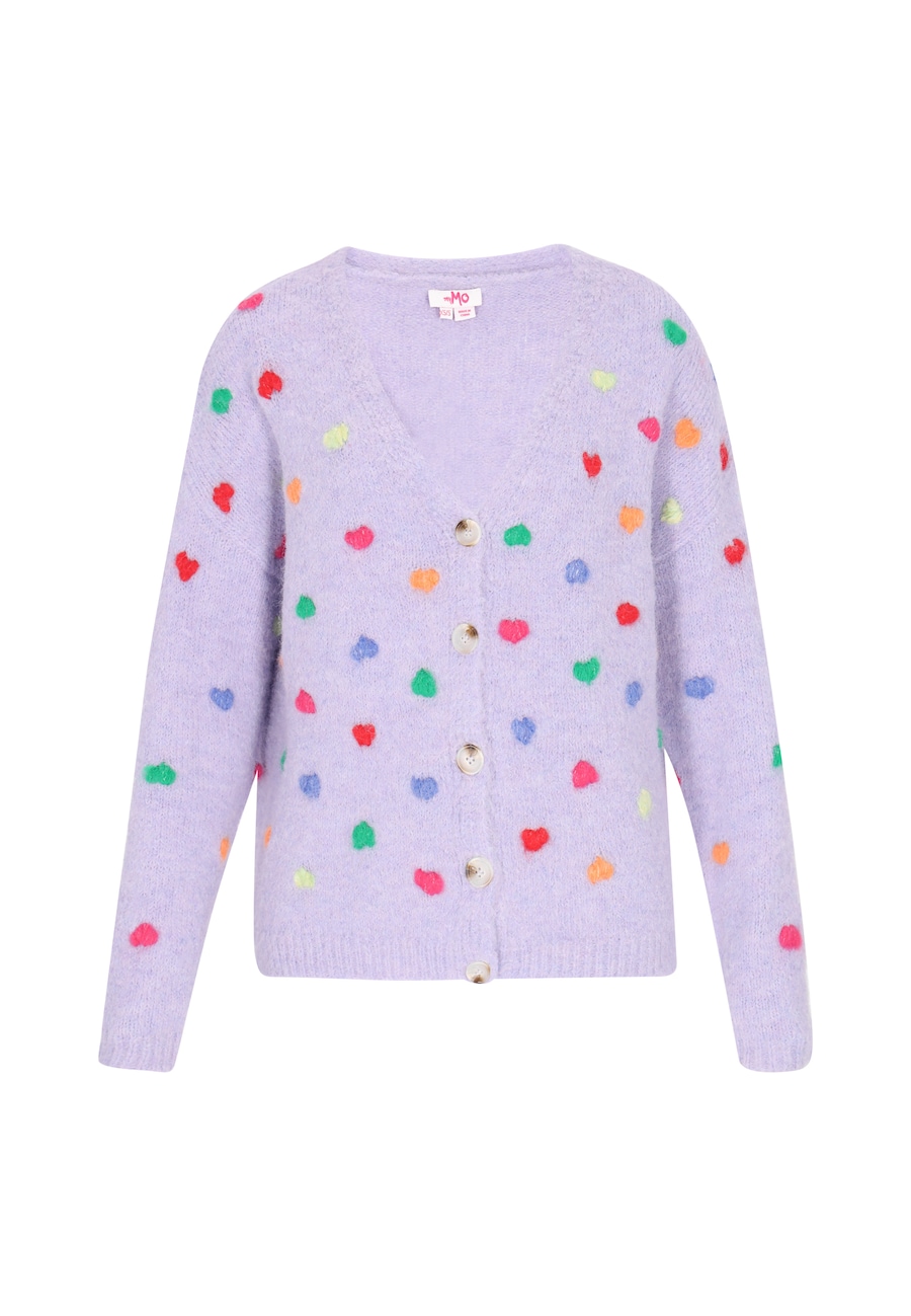 

Вязаный кардиган MYMO, пастельно-фиолетовый/светло-фиолетовый