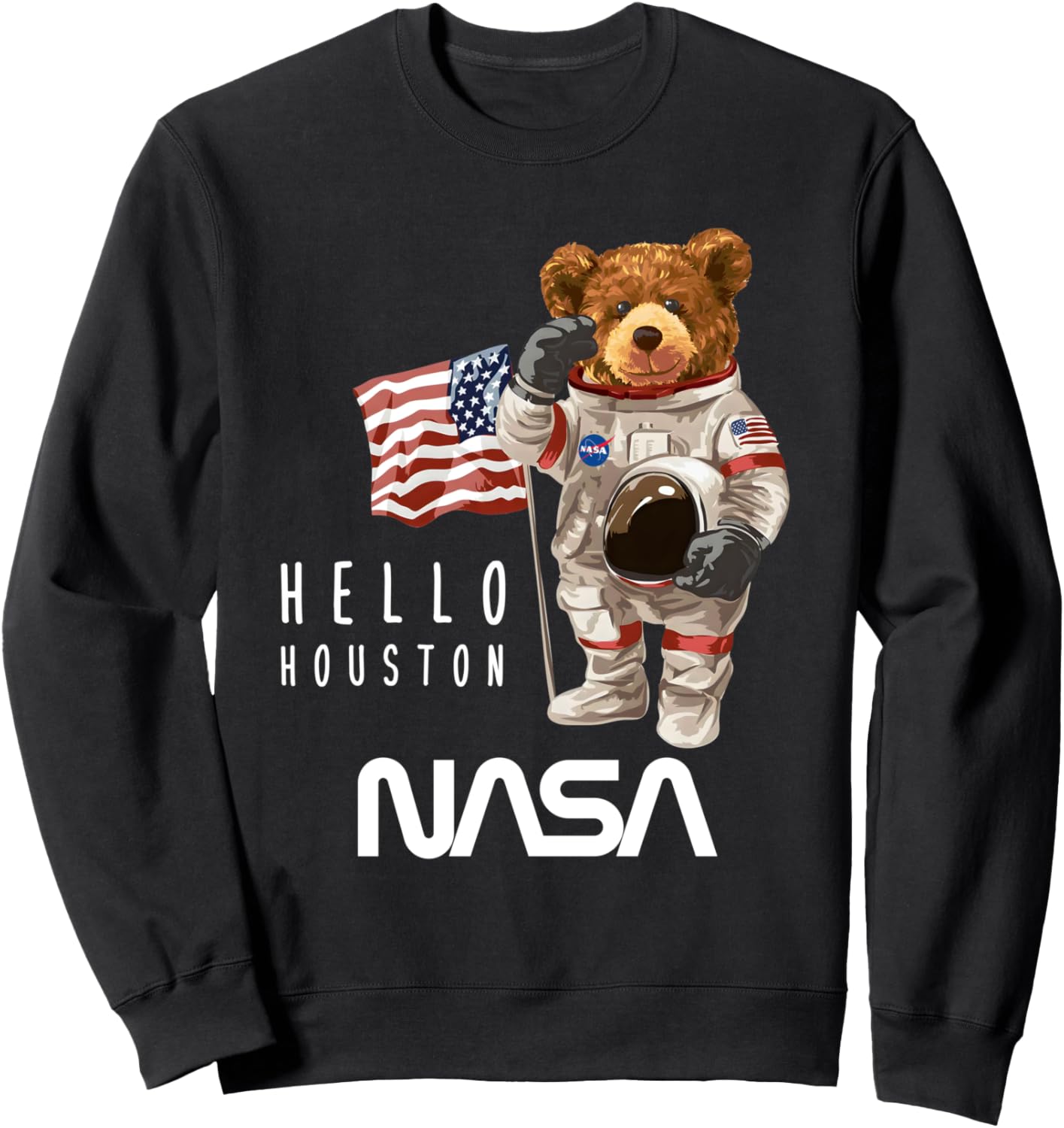 

Толстовка с логотипом NASA в виде плюшевого мишки и червячка, черная Nasa Astronaut Teddy Bear, Черный, Толстовка с логотипом NASA в виде плюшевого мишки и червячка, черная Nasa Astronaut Teddy Bear