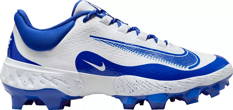 

Мужские бейсбольные бутсы Nike Alpha Huarache Elite 4 MCS, цвет White/Royal