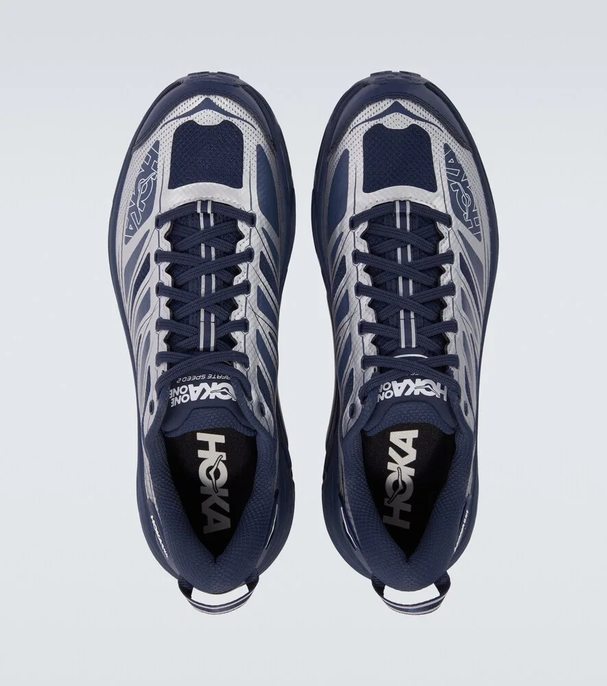 Беговые кроссовки Mafate Speed 2 Hoka One One, синий — фото 4