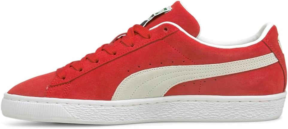 Мужские замшевые кроссовки PUMA Classic XXI, белый/красный — фото 3