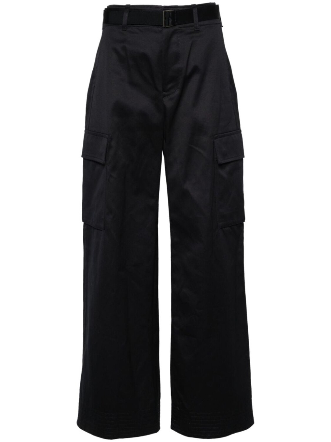 

sacai широкие брюки карго с завышенной талией, синий