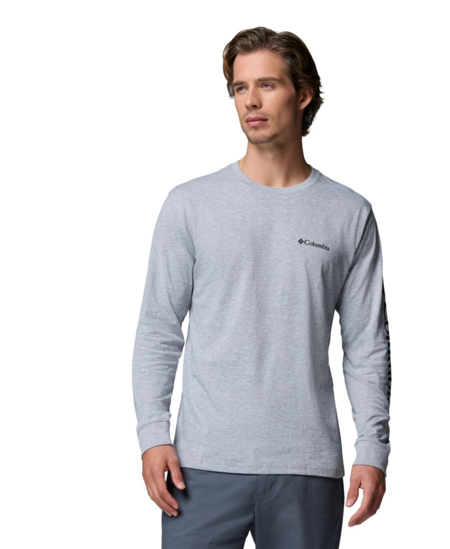 

Мужская футболка с длинными рукавами Fundamental Graphic Columbia, Heather Gray