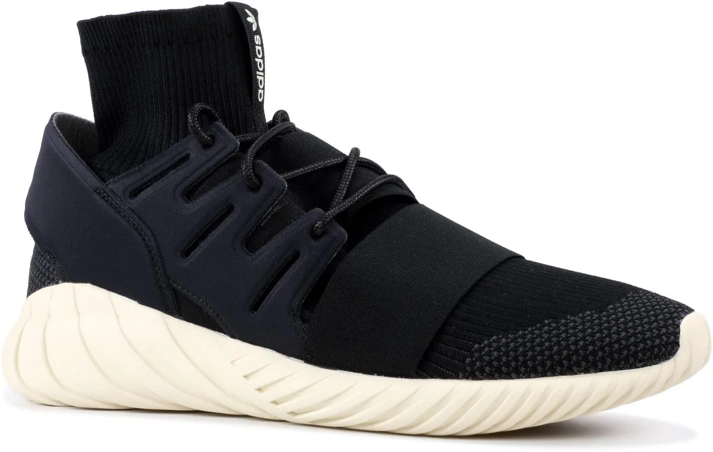 Мужские кроссовки для фитнеса Adidas Tubular Doom Sock Primeknit, белый/черный/кремовый