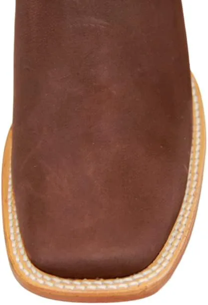 

Мужские короткие ковбойские сапоги Western Shops с квадратным носком из натуральной кожи The Western Shops, мокко