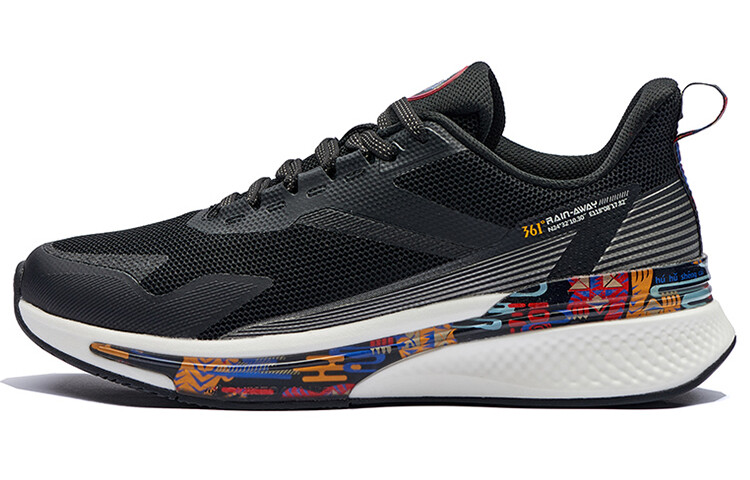 

Кроссовки для бега Yu Yi мужские с низким верхом, черный/желтый 361°