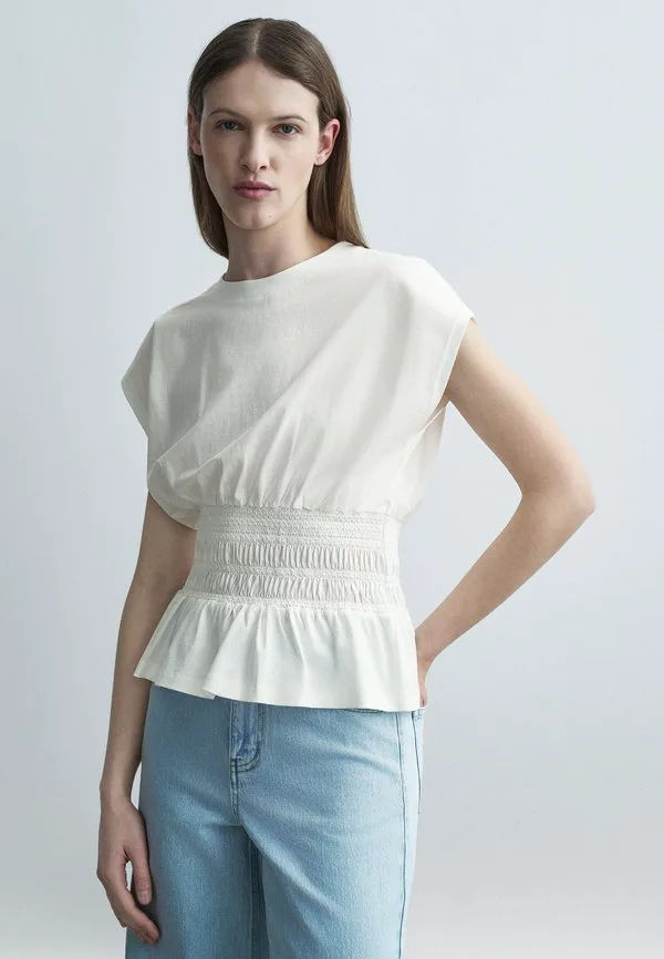 

Базовая футболка тамали Maje, White, Белый, Базовая футболка тамали Maje, White