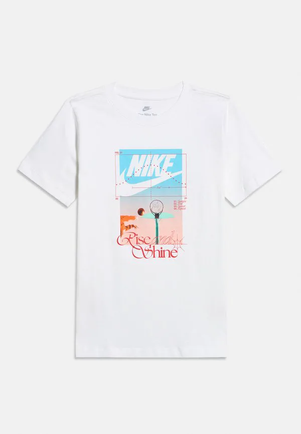 Футболка унисекс с принтом "rise and shine" Nike Sportswear, White — фото 3