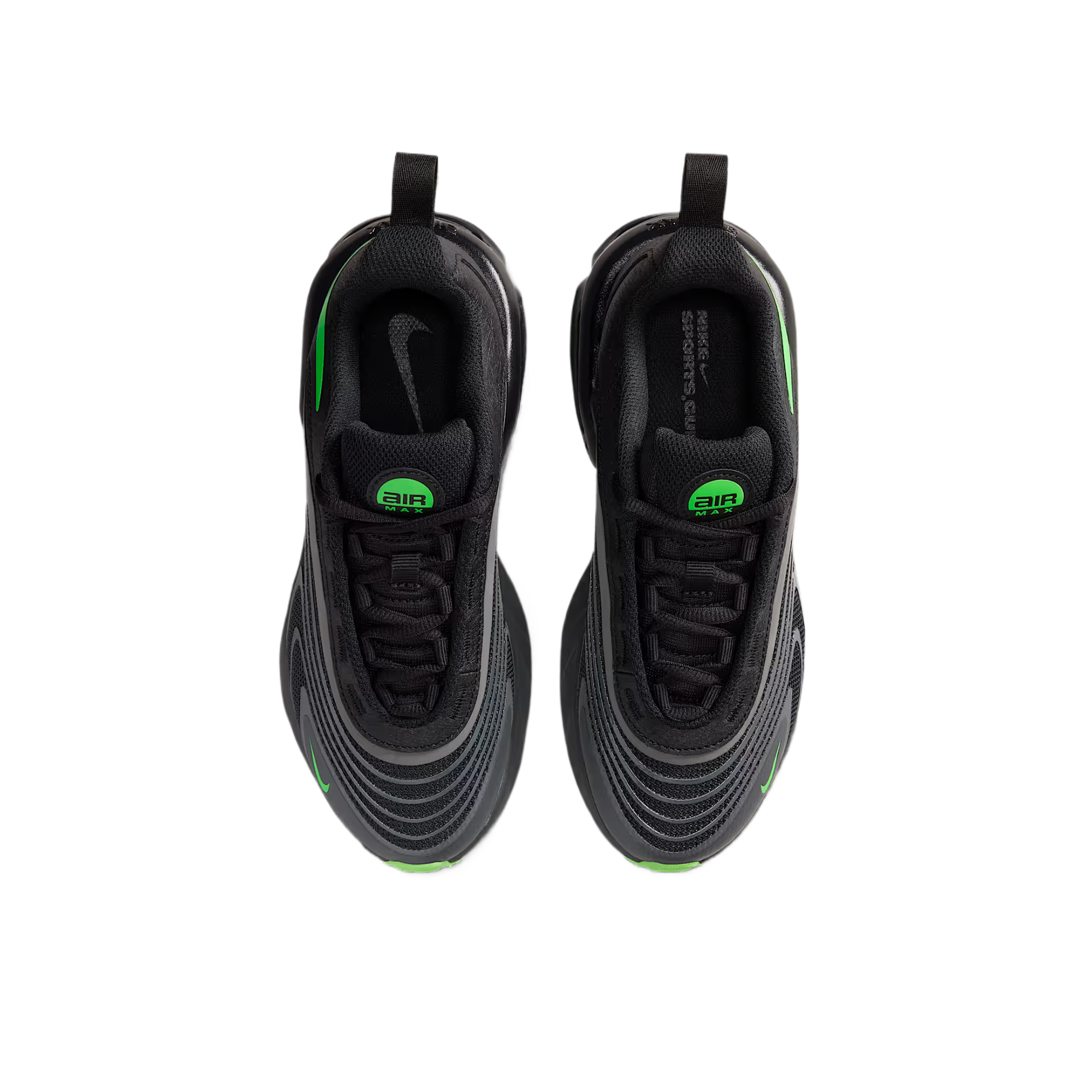 Кроссовки Air Max Fire Low Top для детей и подростков Nike, черный/зеленый — фото 3