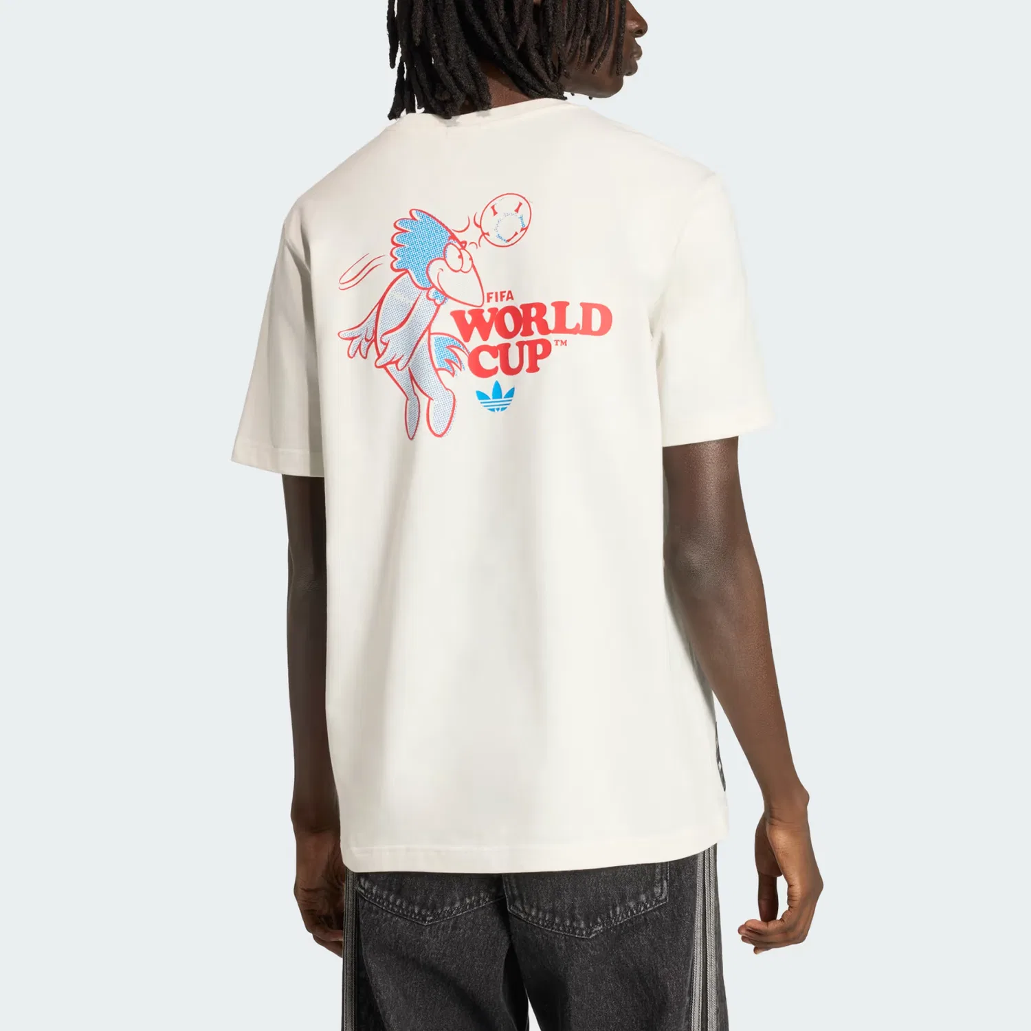 Футболка с талисманом чемпионата мира по футболу 2026 Footix Adidas Originals, Beige — фото 4