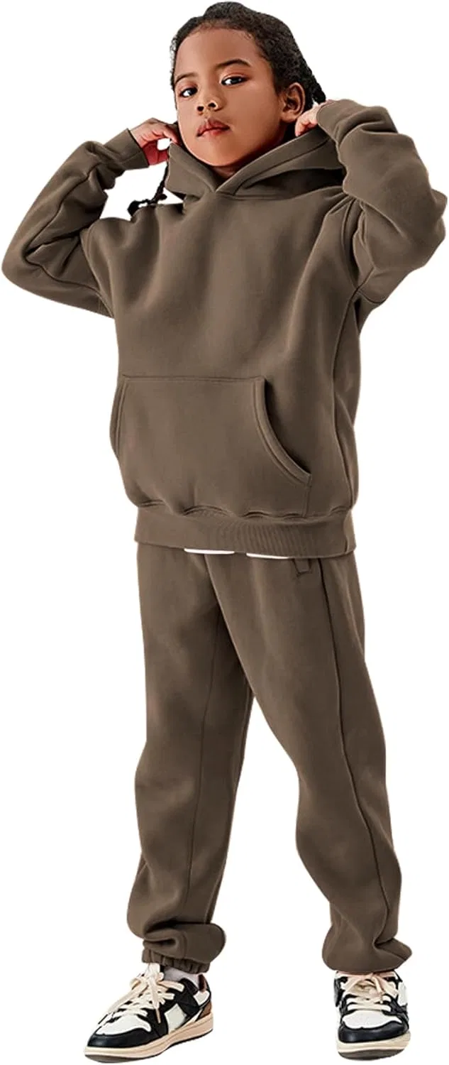 Детский спортивный костюм из флиса COZYPOIN, кофе
