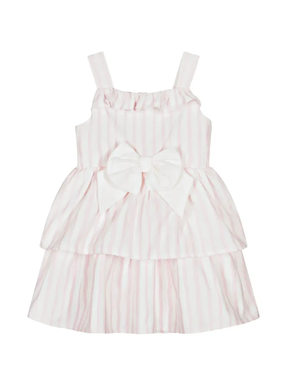 Комплект из двух платьев в полоску с бантом Cacharel Kids, розовый — фото 2