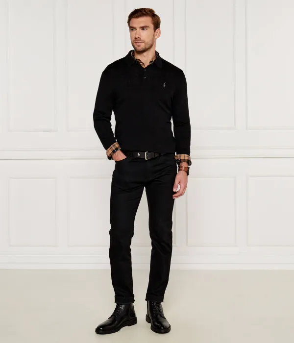 Шерстяная рубашка-поло Regular fit Polo Ralph Lauren, черный — фото 2